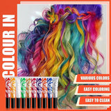 Green Temporary Hair Dye - 14ml Hårkrita Hårfärgning, tvättbar grön hårfärgstav, Omedelbar färg hårkrita, Carnival Chalk Hårfärgning till jul Halloween, Carnival, Cosplay Hair Dye Naty Shop