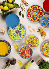 Excelsa Trinacria Teller-Set, 18-teilig, Porzellan och Keramik