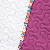 Avkokning 12222 Överkast 200X220 Cm Rosa Violet Vit Färgat Antracit Överkast Två sidor Färgat Rosa Vit Violett Quiltning Bibi Sängar och filtar Besuche den DecoKing-Store
