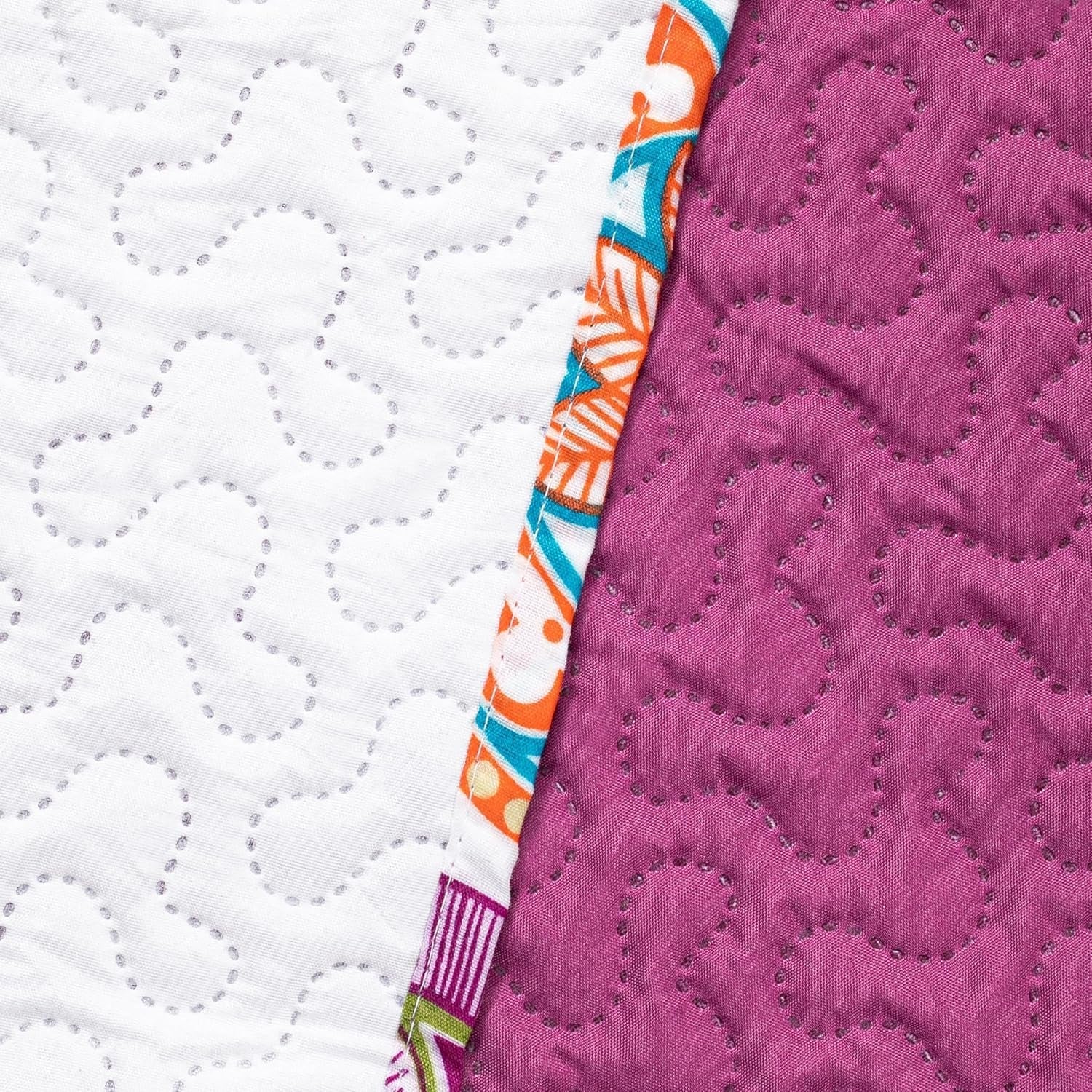 Avkokning 12222 Överkast 200X220 Cm Rosa Violet Vit Färgat Antracit Överkast Två sidor Färgat Rosa Vit Violett Quiltning Bibi Sängar och filtar Besuche den DecoKing-Store