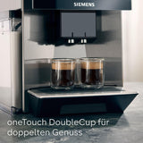 Siemens EQ900 TQ903D03 Automatisk espressomaskin, Appkontroll, Intuitiv Touch Display, Barista Mode, AromaBoost, Brusreducering, Premium Grinder, Automatisk Ångrengöring, 1500 W, Rostfritt stål
