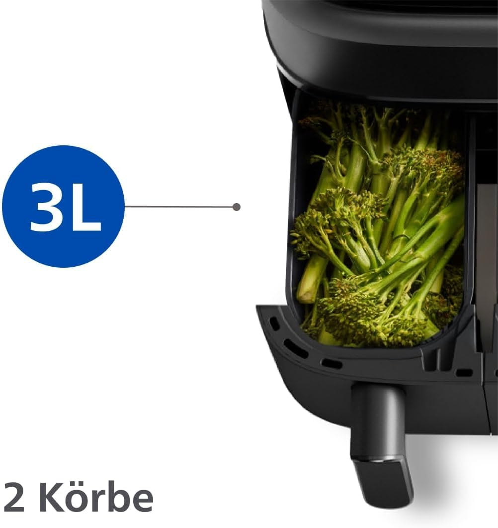 Philips Dual Basket Airfryer 3000-serien med frukostset, 9 liter, 2 lådor Hushållsapparater Naty Shop
