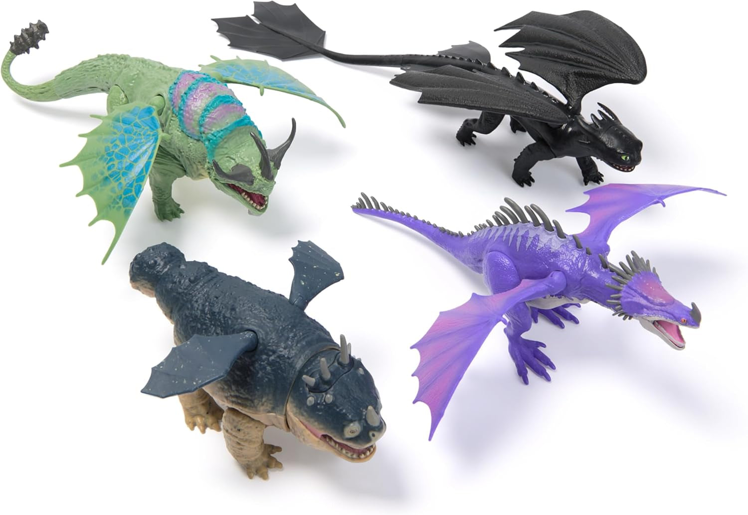Dreamworks Så tränar du din drake 22 cm Längd Basic Dragon Tandlös figurleksak för barn 4+ Actionfigurer Naty Shop