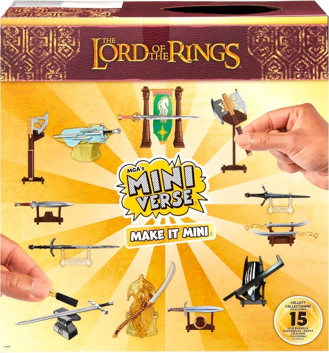 Mga'S Miniverse Make It Mini - Sagan om ringen Mini Samlarföremål Blind Pack Resin Craft Kit Repliker Lämplig för samlare och barn 8 år inte ESSBAR Actionfigurer Naty Shop