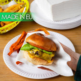 Table Kind 100 White Soft Napkins in Bulk, High Quality Napkins for Party, Catering and Daily Use, FSC, Sustainable and Recyclable, Made in EU | 2Ply | 33 cm