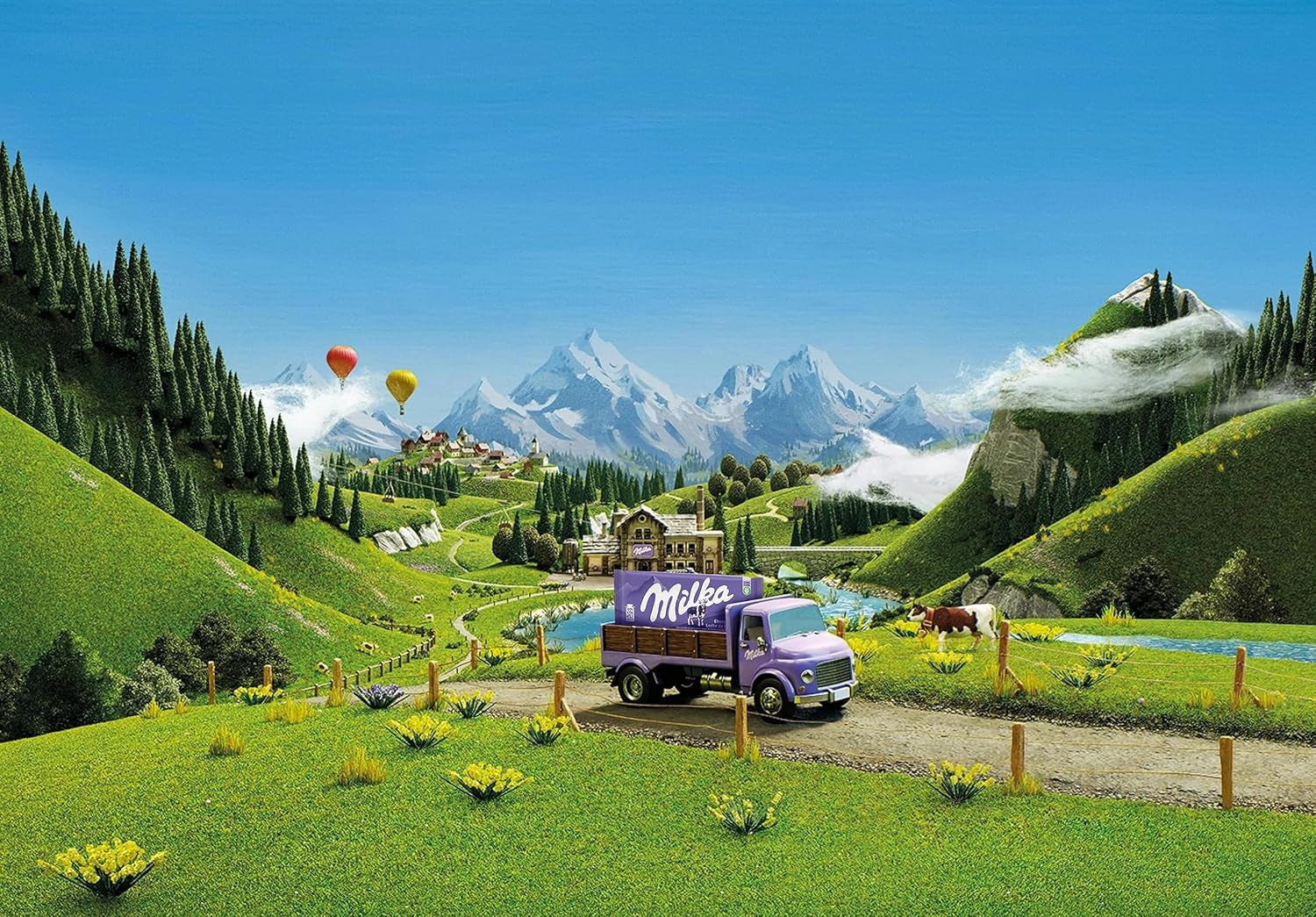 Milka Triolad 1 x 280g | Stor chokladkaka med tre lager | Alpin mjölkchoklad, vit och mörk choklad | Milka choklad från 100% alpin mjölk | Chokladkakor (pack om 5)
