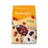 Seeberger, halverade kanadensiska tranbär, fruktiga och söta Naty Shop torkade produkter 8 x 350 gram