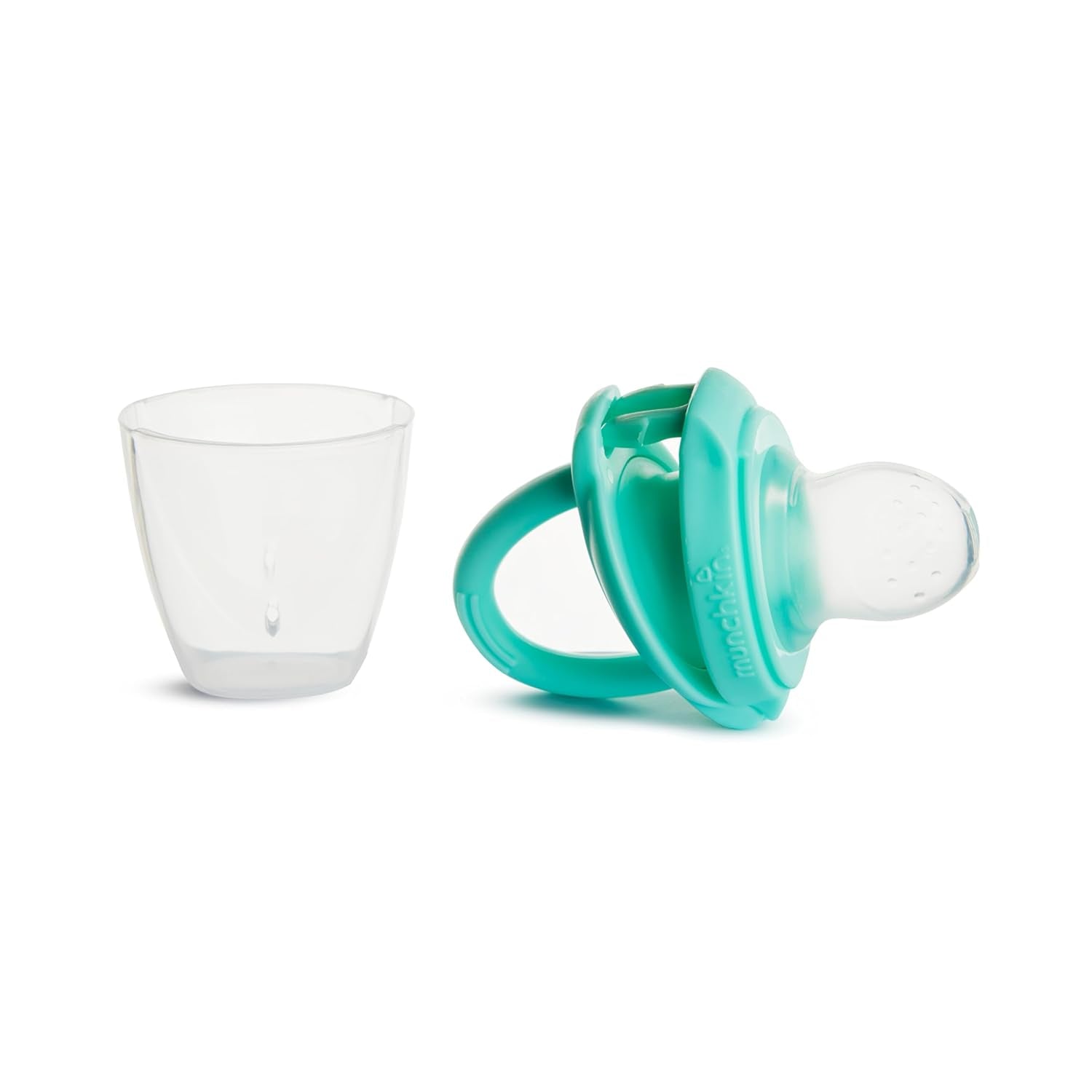 Munchkin Baby Silikon Mat Dispenser | Idealisk för på språng – silikonpåsar för fryst mat | Självmatande matautomat | Avvänjningsmatare | BPA-fri | Från 4 månader+ | Förpackning om 2 | Blått och grönt