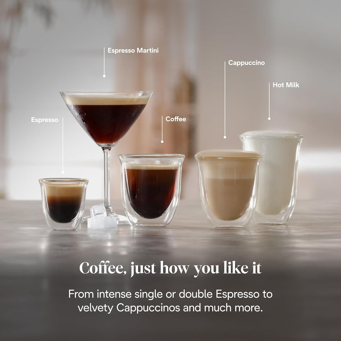 De'Longhi Classic EM450.M portafilter espressomaskin med professionell mjölkskummare, helmetallhölje, 15 bar, 1,7 l vattentank, rostfritt stål/metall