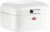 Wesco Mini Grandy brödbehållare i rosa, pulverlackerad stålplåt, ventilationshål och robusta handtag Matförvaringslådor Naty Shop White