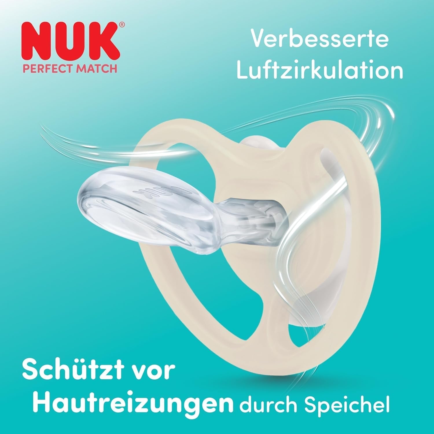 NUK Perfect Match luftnappar för spädbarn | 6-18 månader | Ortodontiska nappar som främjar luftcirkulationen och förhindrar utslag orsakade av saliv | 95 % acceptans av spädbarn** | Disney Musse Pigg | Paket om 2