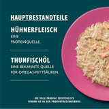 Lily's Kitchen Aus Naturichen Ingrediens hermestellung Zerkleinerte filéer i Gelee med Hühnchen och Lachs Ausgewachsen Nassfutter für Katzen 70 g Dos