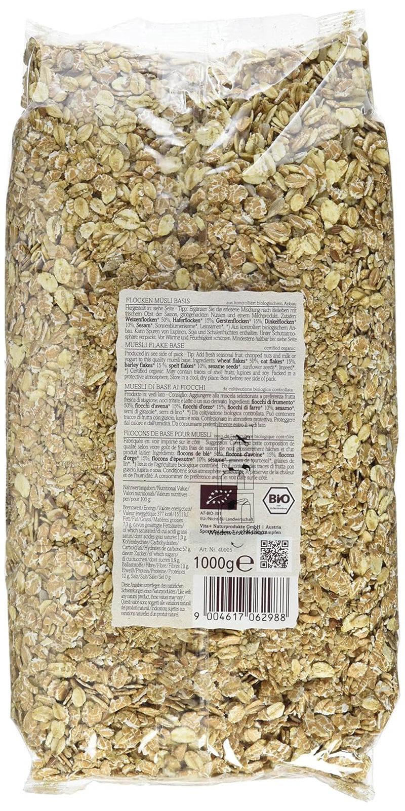 Verival Flakes müslibas - ekologisk, 6-pack (6 x 1 kg)