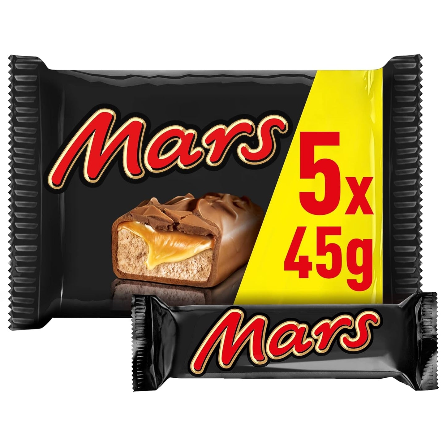 Mars Chokladkakor Karamellchoklad 1 förpackning 5 barer (1 x 225 g) (förpackning med 2)