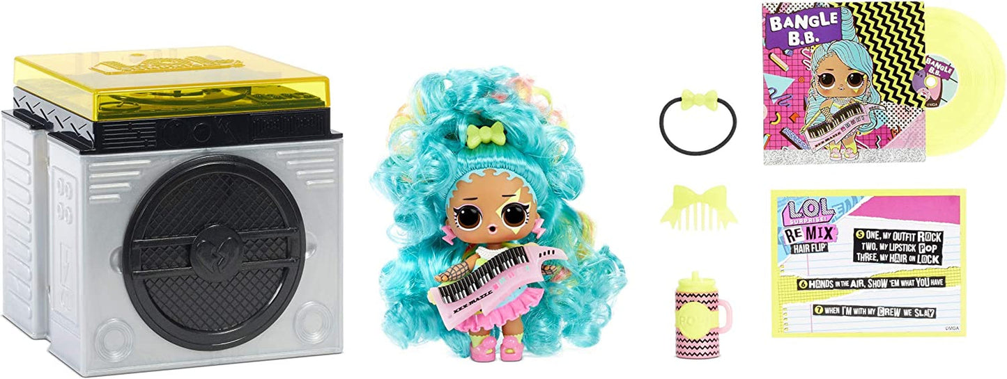 L.O.L. överraskning! 566977E7C Remix hårflipdockor - Samlarobjekt - 15 överraskningar - Med hårmössa, accessoarer och musik Naty Shop Remix Hairflip Dolls