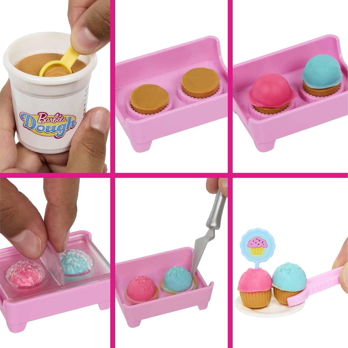 Barbie Malibu Roberts docka och 18-delat bakset, inklusive lekdeg och munk-, croissant- och muffinsformar, för åldrarna 3 och uppåt, HJY19