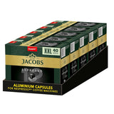 Jacobs Kaffeekapseln Espresso Ristretto, Megapack XXL, Intensität 12/12, 5 x 40 Getränke, Nespresso* kompatibel Kaffee Kapseln, 200 Kapseln
