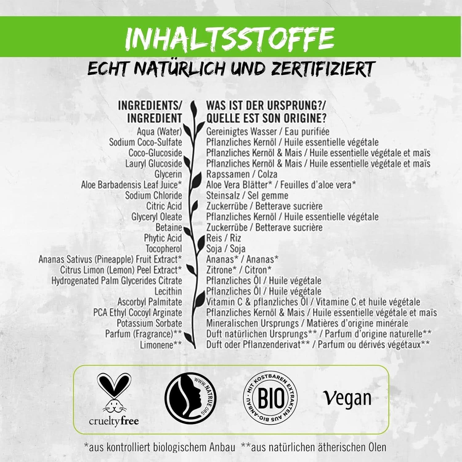 SANTE Natural Cosmetics Uppfriskande duschgel med citrusdoft, 950 ml dusch och bad Naty Shop
