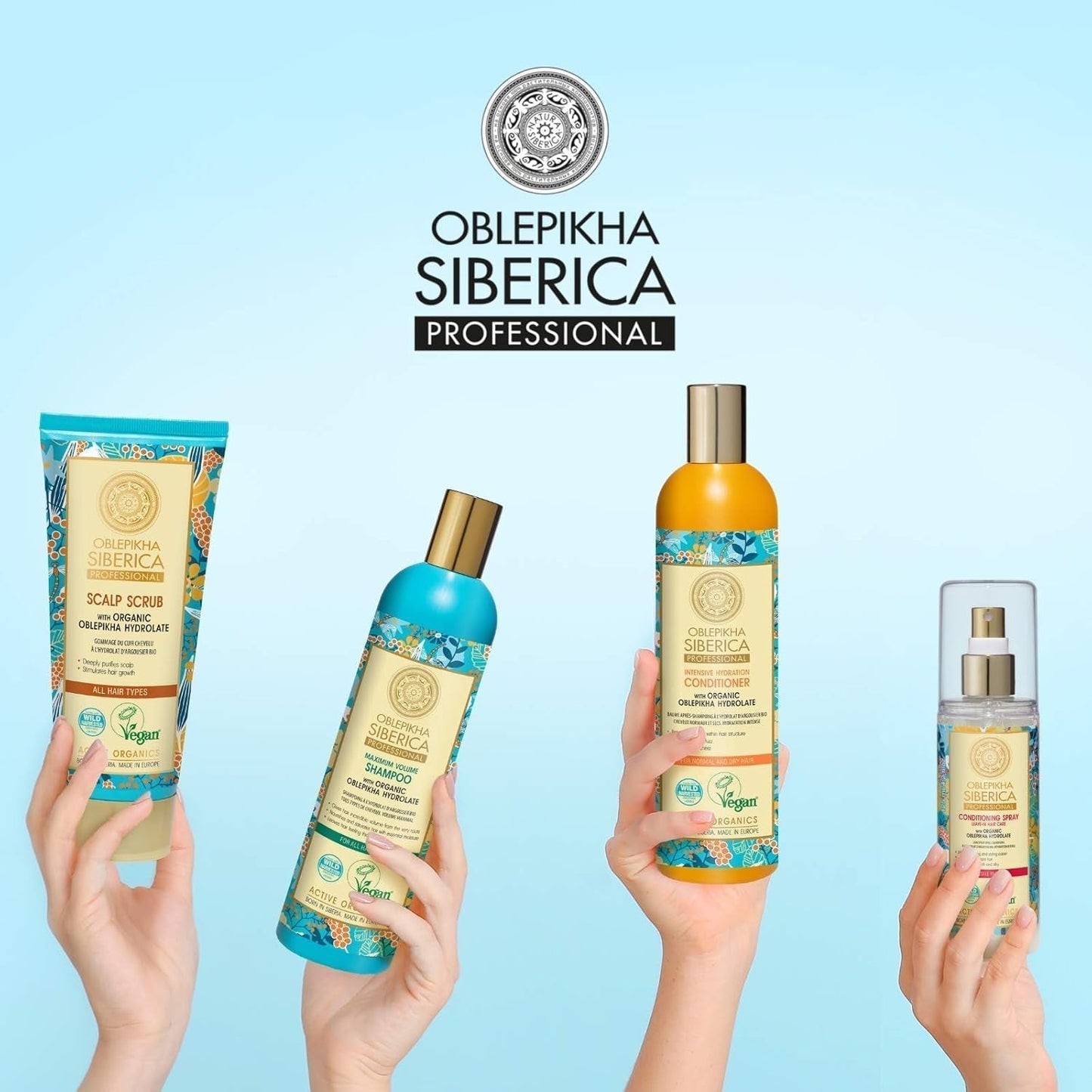 Natura Siberica Oblepikha Mask för svårt skadat hår, 1 förpackning (1 x 170 ml) Naty Shop hårmask