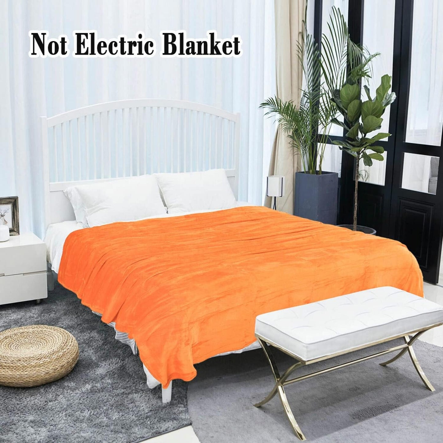 Sourcing Karta Mysig filt täcke överkast Mjuk & varm fleecefilt som sofffilt Sofffilt Vardagsrum och mysig filt Mjuk plyschfilt Orange 150X200Cm Sängar och filtar Besuche den uxcell-Store