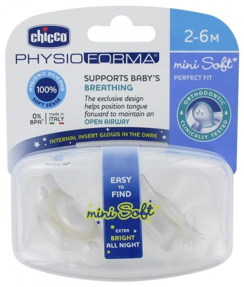 PHYSIOFORMA MINI Mjuk SUSPENSION PURGE, LJUST, 2-6M, 100% SILIKON, 2 ST.