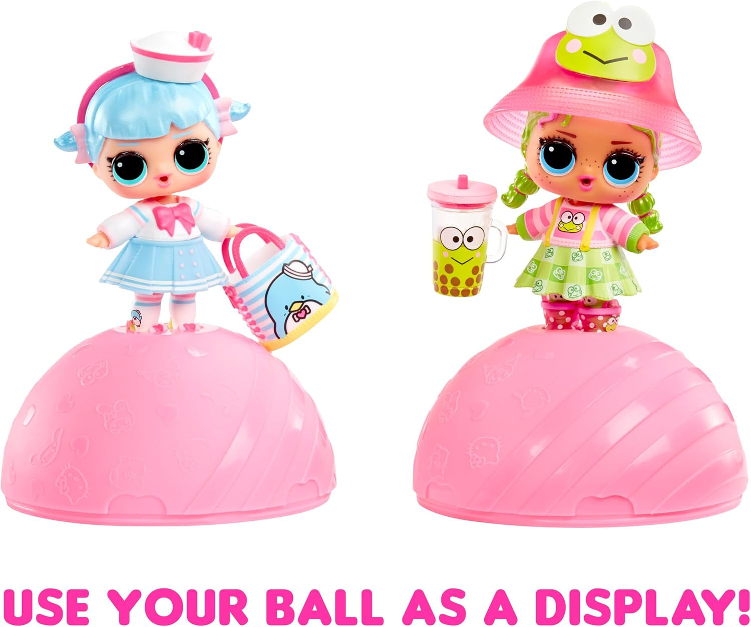 L.O.L. Överraskning! Älskar Hello Kitty and Friends - 1 docka med 7 överraskningar, slumpmässigt urval, 8 tots att samla in, present till barn 4+, Pink Naty Shop Dolls