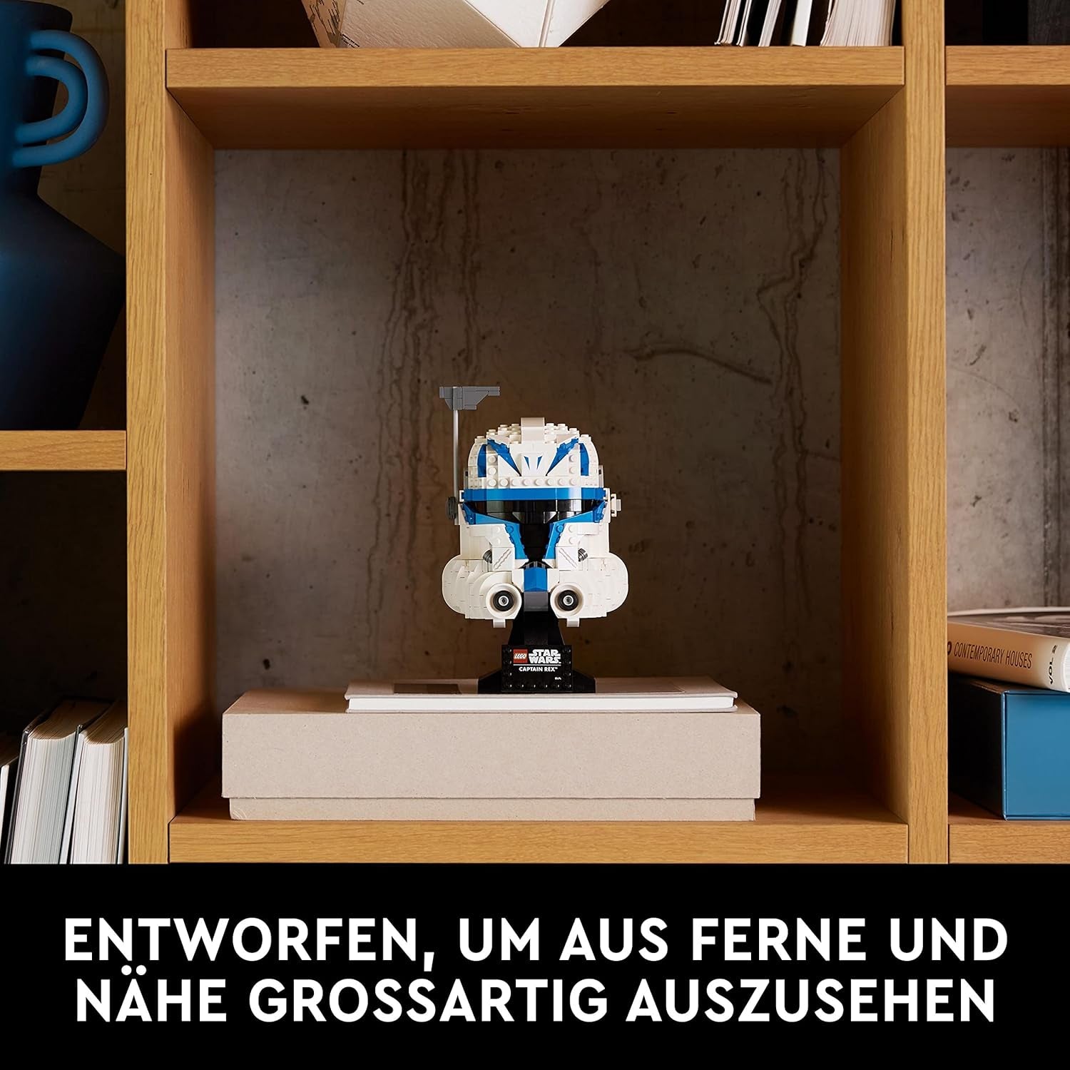 LEGO 75349 Star Wars Captain Rex Hjälmset Clone Wars Samlarmodell 2023-serien Souvenirbit och presentidé Byggset Besuche den LEGO-Store