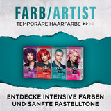 got2b Colour/Artist 097 Mermaid Green Level 2 (3x 80 ml), tillfällig hårfärgning får håret att glänsa i intensiva färger eller pastellfärger, hårfärgning håller 12-15 tvättar, vegansk formel Hårfärgning Naty Shop