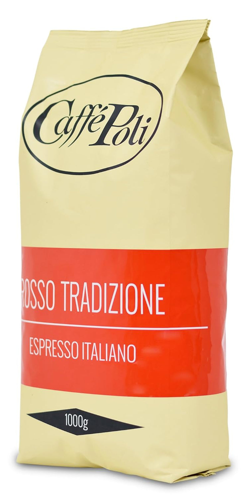 Caffè Poli Rosso | Traditionell espresso | Italienska Espressobohnen | Idealisk för Kaffeevollautomaten, Siebträger och Espressomashinen | 1 x 1 kg