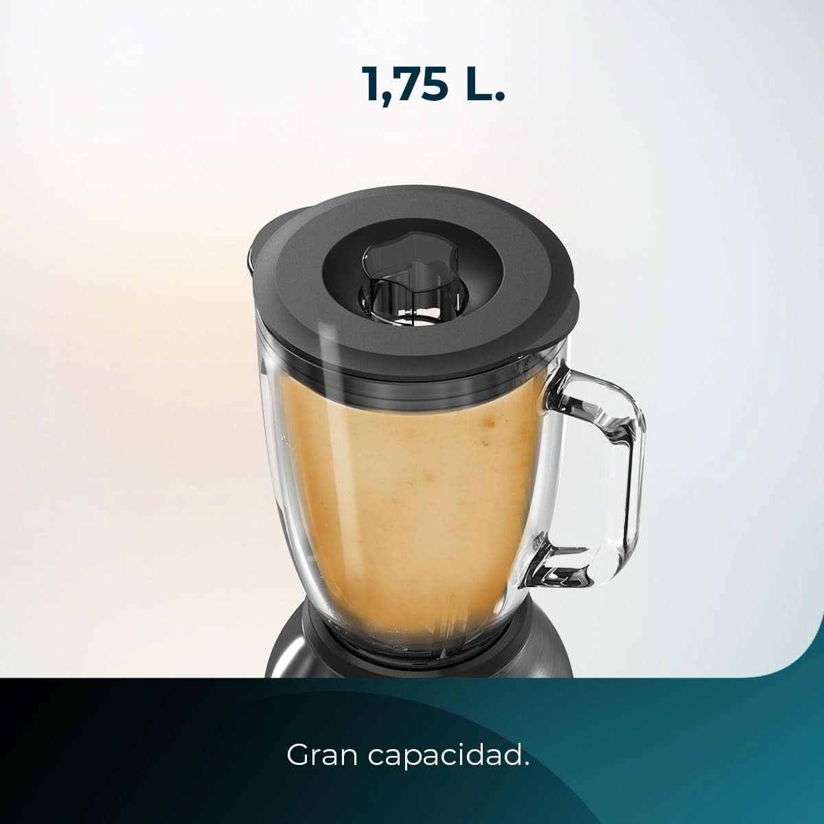 Cecotec Standmixer Power Black Titanium 2200MAX Smooth, 2200 W Maximale Leistung, 6 Klingen Aus Edelstahl, Ice-Crush-Funktion, Turbo- Och Smoothie-Funktion, Autoclean-Funktion Kitchen Naty Shop