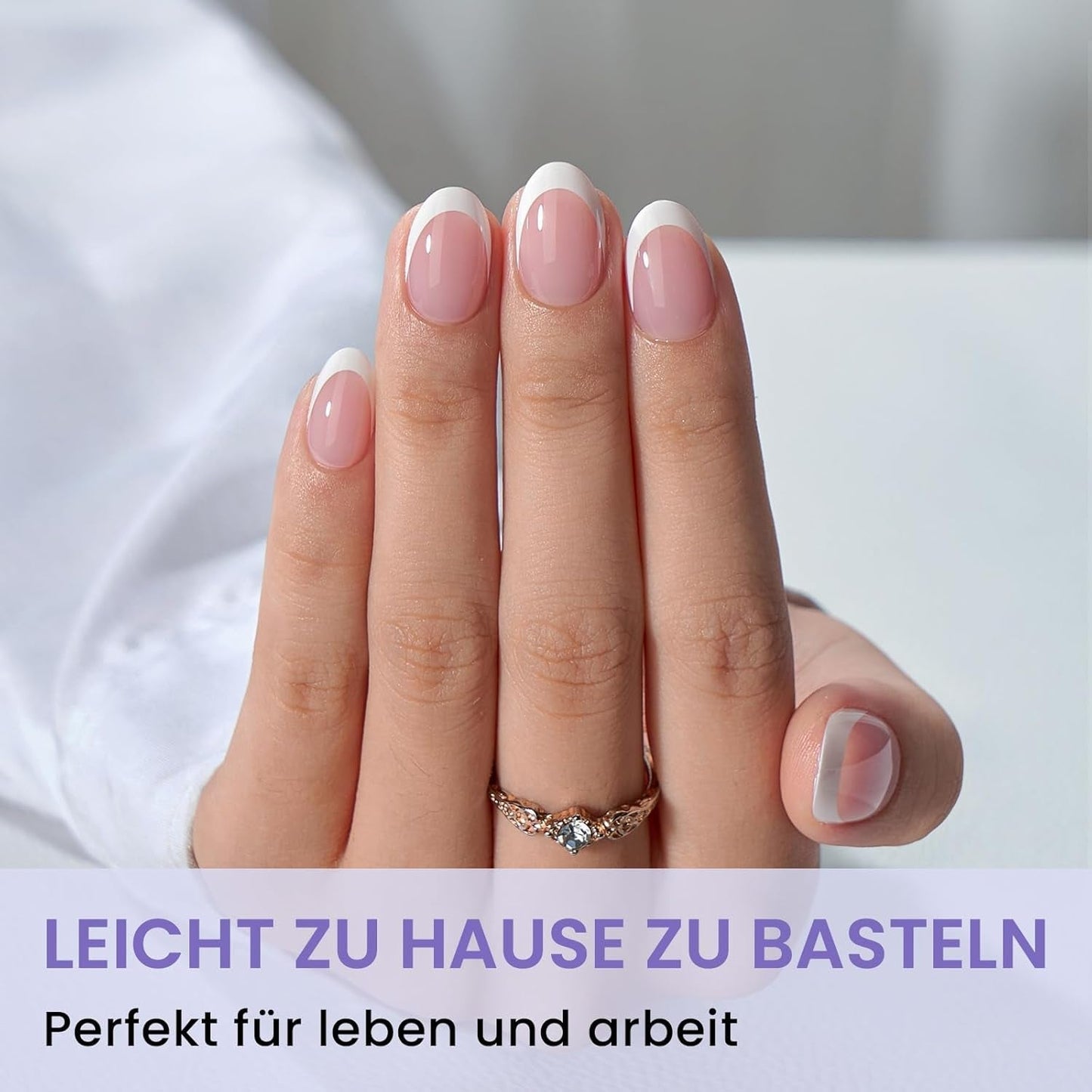 Btartbox Extra Short Almond Nail Tips - Full Cover Gel X Soft XS Gel Nail Tips - Pre-Shaped Semi-Matte For Wide Nails Salon 320 Stk