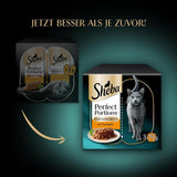 SHEBA Perfect PORTIONS sås för katter med kalkon 8 x 3 x (2 x 375g)