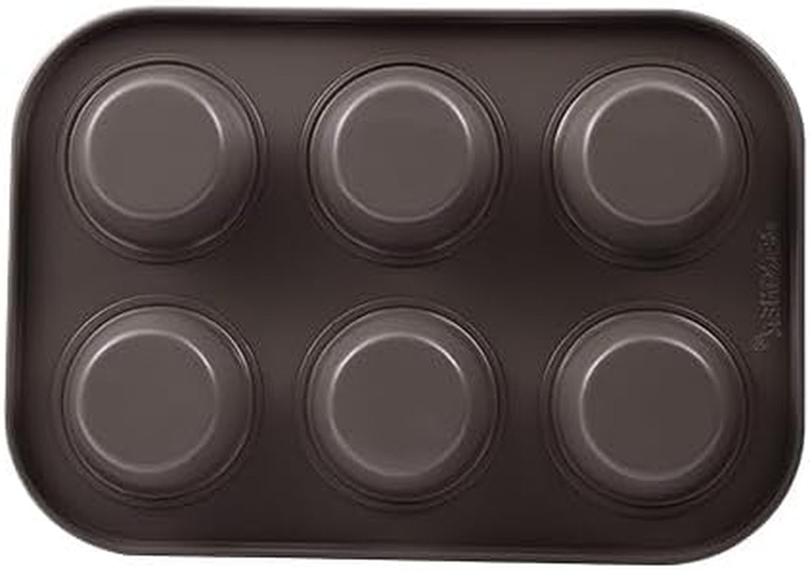 BERGNER BAKING LOVERS - Set Von 2 X 6 Cup Muffinformen - Kohlenstoffstahl Mit Ilag Essential, PFOA Frei, Leicht Zu Reinigen Formar och brickor för bakning Naty Shop