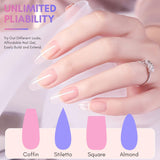 Makartt Poly Nail Extension Gel - 50 ML Extension Builder Akryl Poly Nägel Aufbaugel Extender Gel Für Gelnägel Für Nagelverlängerung, Nagelstärkung, Nail Art Dekoration(Transparent)