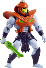 MASTERS of the UNIVERSE Snake Armor Skeletor - 16 rörliga leder, retroförpackning, miniserietidning, för barn 6+ och vuxna samlare, HKM68 Actionfigurer Naty Shop