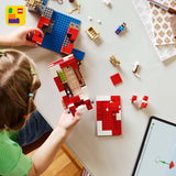 LEGO Minecraft The Mushroom Cow House Videospel Byggnadsleksak Svamp Landmodell med minifigurer Steve och andra karaktärer Leksats för pojkar och flickor 8 år 21270 Byggset Beuche den LEGO-Store