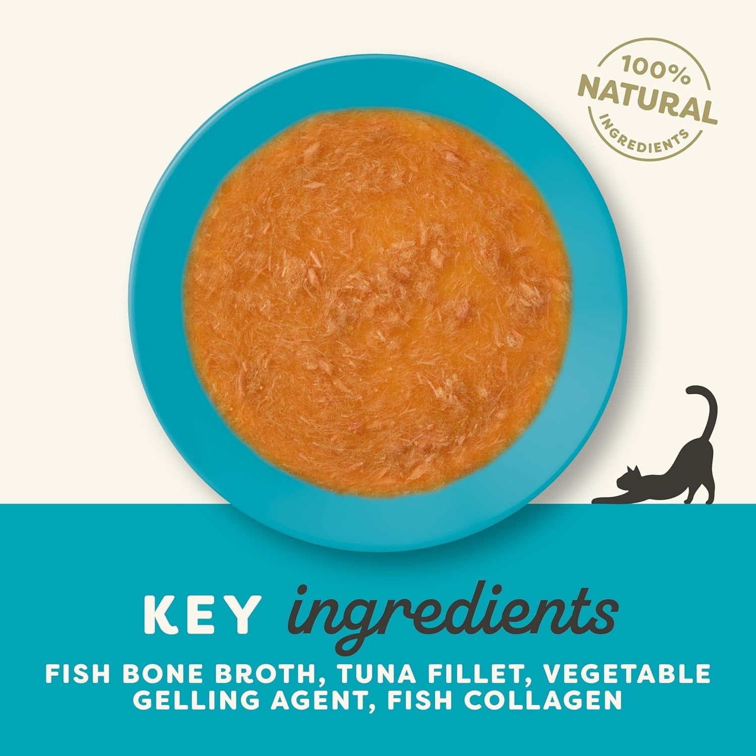 Applaws 100 % naturligt vått kattmat - Fiskbenssoppa med tonfisk, 12 filterpåsar x 85 g