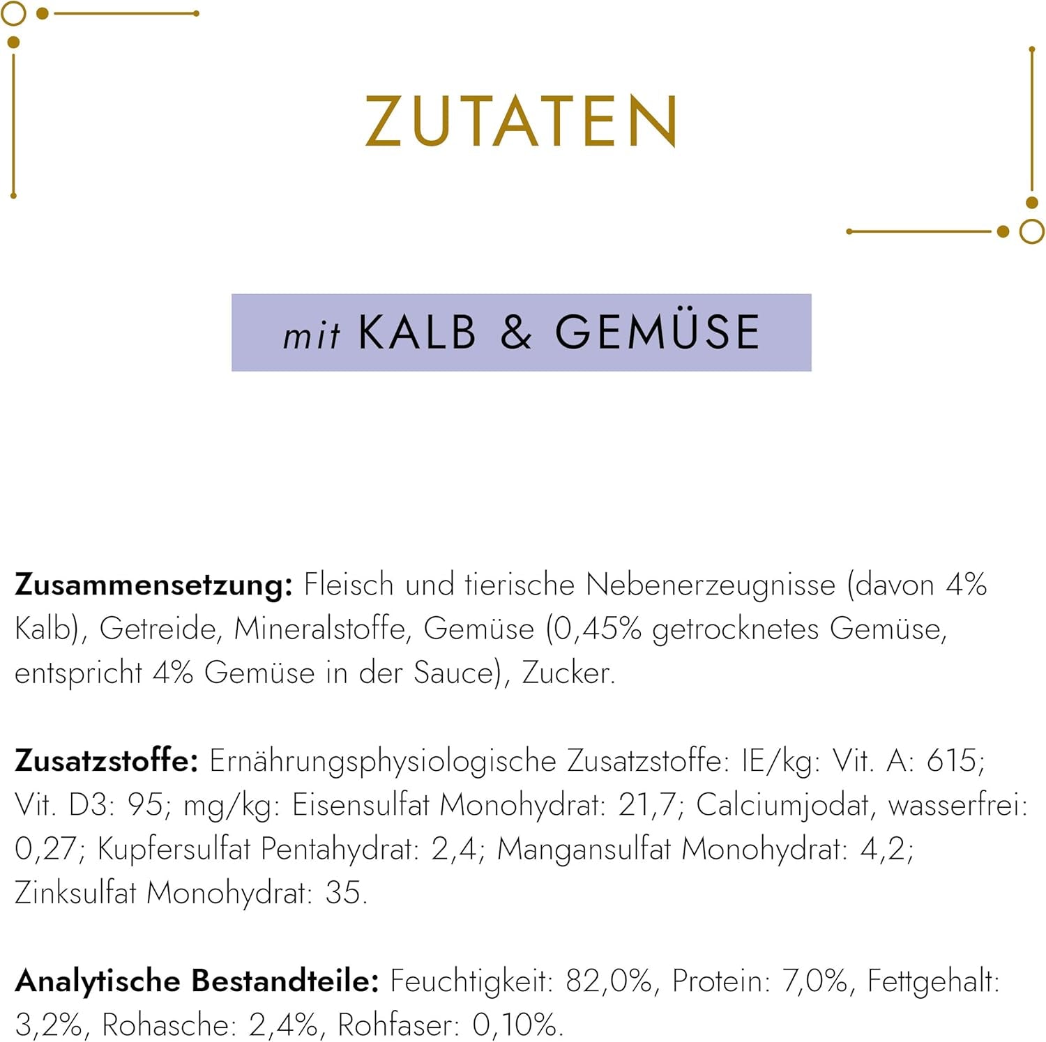 Gourmet, mjuka bitar av guld i grönsakssås Kalv- och grönsaksmat för våt kattmat, 12 st (12 x 85 g)