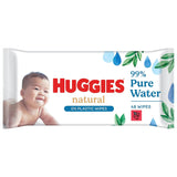 Huggies naturligt biologiskt nedbrytbara våtservetter för känsliga bebisar, 8 x 48 våtservetter, bulkpack