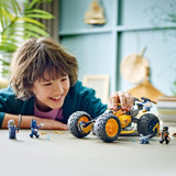 LEGO NINJAGO Arins Ninja terrängvagn, Ninjaleksak med bil, drake och 4 minifigurer, äventyrsset för barnvagnar, födelsedagspresent för pojkar och flickor 7 år 71811 Byggset Beuche den LEGO-Store