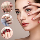 Nagelklämmor, manikyrklämmor, klara nagelklämmor, klara polygelklämmor, snabbbyggda nagelförlängningar, gelassistent, 10 st