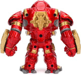 Jada Toys Marvel Figure Hulkbuster & Ironman, Öppen och stängd hjälm, Samlarfigurer, Set, Die-Cast, Röd, Storlek: 6 tum Hulkbuster & 2 tum Ironman Actionfigurer Naty Shop