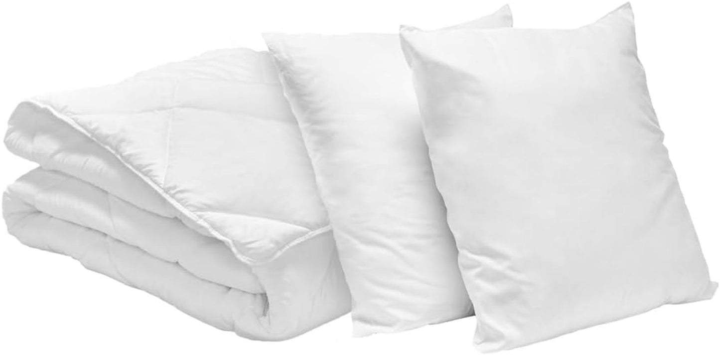 Bleu Calin Pack täcke 1 person 140X200 Cm + 1 kudde 60X60 Cm, 95° tvättbara Täcken och täcken Naty Shop 220 X 240 Cm 2 kuddar