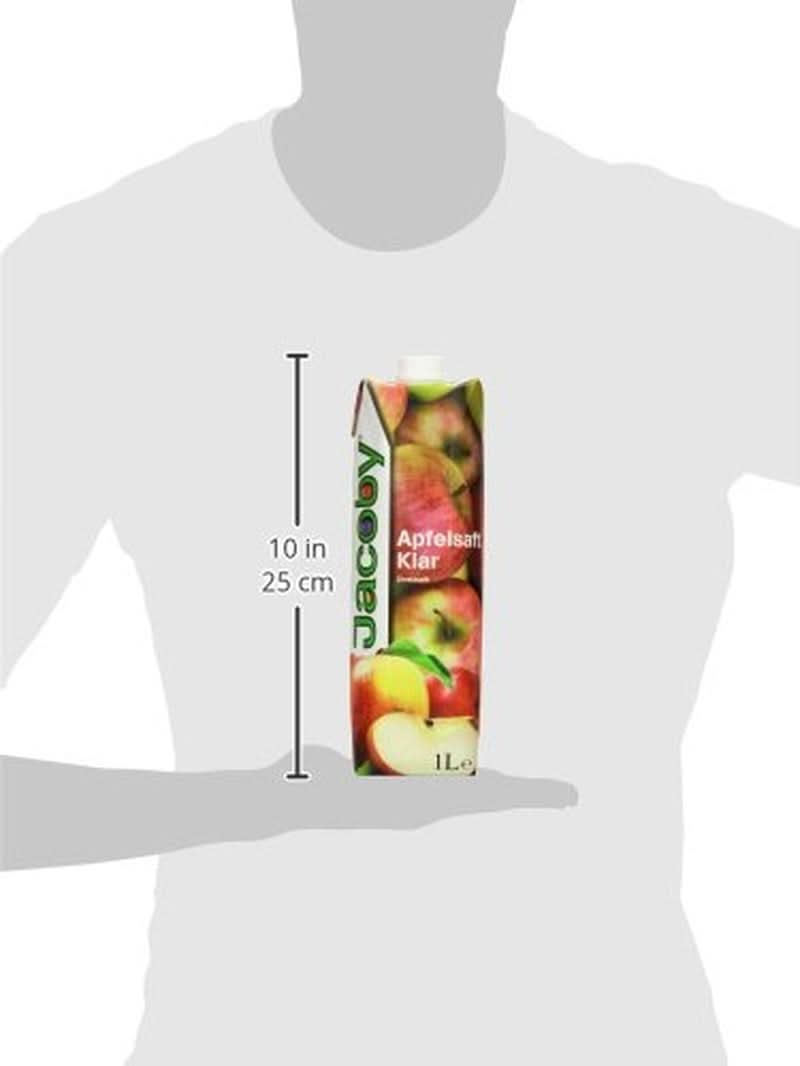 Jacoby 100 % klar äppeljuice, 6 x 1 liter Alkoholfria drycker Naty Shop