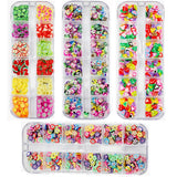 4 Set Nagel Obst Scheiben, Basicon Niedliche Obst Polymer Scheiben Obst Scheibe Nagel Nagel 3D Obstscheibe Nail Art Slice Für DIY Liefert Maniküre Dekoration Schleim Zubehör Nageldekorationen, 4 Stile
