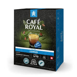 Café Royal Dark Chocolate Flavored 100 Kapseln für Nespresso Kaffee Maschine - 4/10 Intensität - UTZ-zertifiziert, aus Aluminium & Lungo 36 Kapseln für Nespresso Kaffee Maschine - 4/10 Intensität