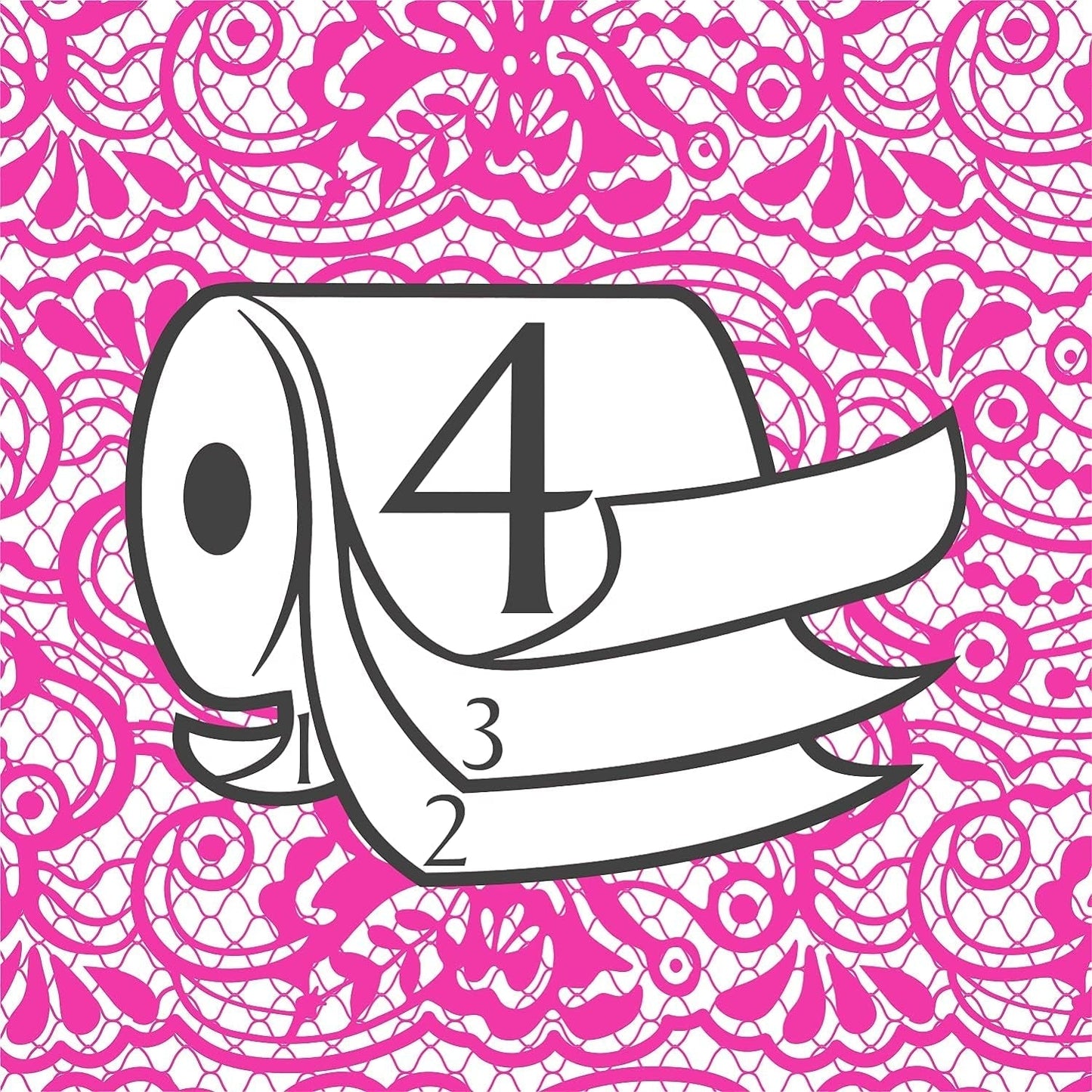 Toalettpapper Renova 4 lager vit dekorerad doftande - 12 rullar rulle Blanco Decorado Perfumado