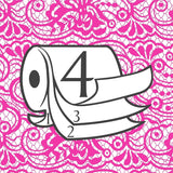 Toalettpapper Renova 4 lager vit dekorerad doftande - 12 rullar rulle Blanco Decorado Perfumado