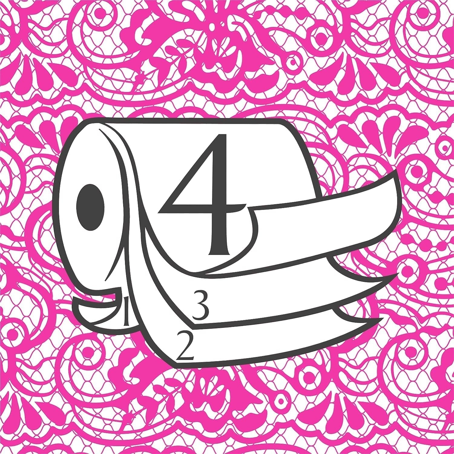 Toalettpapper Renova 4 lager vit dekorerad doftande - 12 rullar rulle Blanco Decorado Perfumado