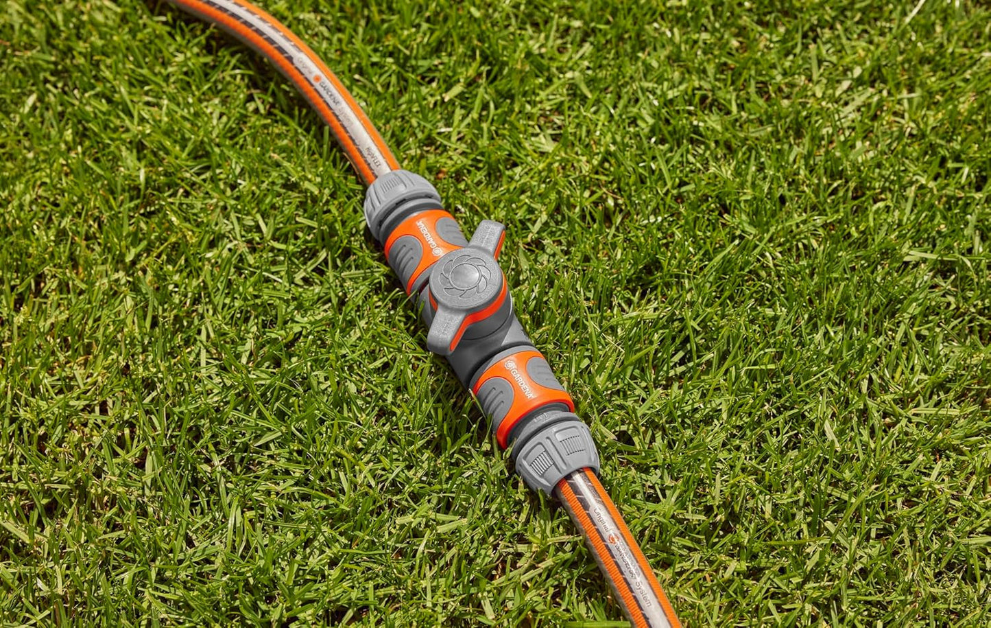 Gardena koppling med reglerventil, grå, orange
